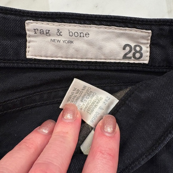 Rag & Bone Charcoal Denim Pants - Picture 2 of 5